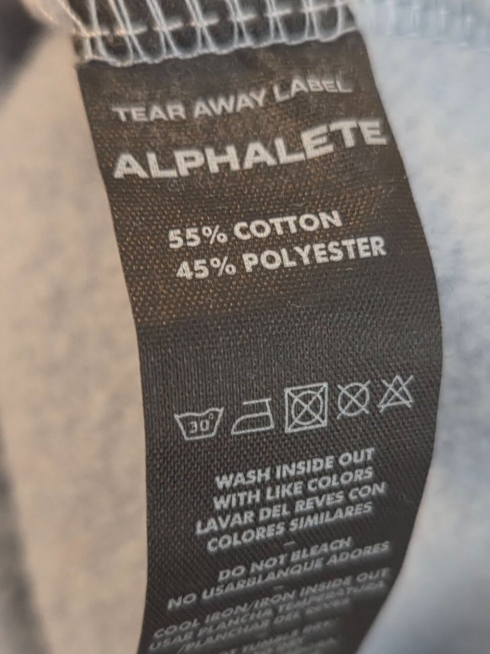 Alphalete Women’s Hoodie Gray Oversized Gym Pullover Sweatshirt L - Picture 9 of 9